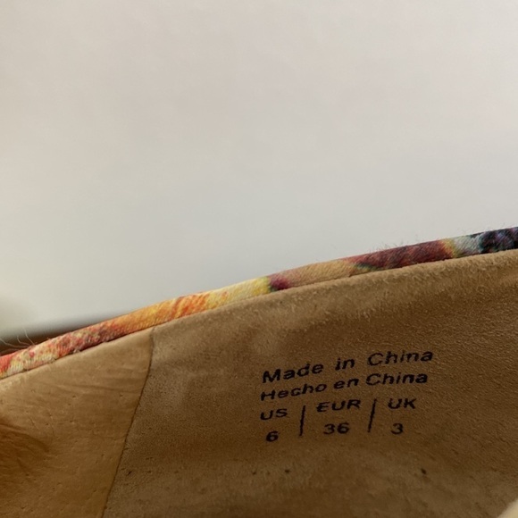 Aldo Greysen Studded Peep Toe Floral Chunky Platform Heels Size 6 - Picture 7 of 7